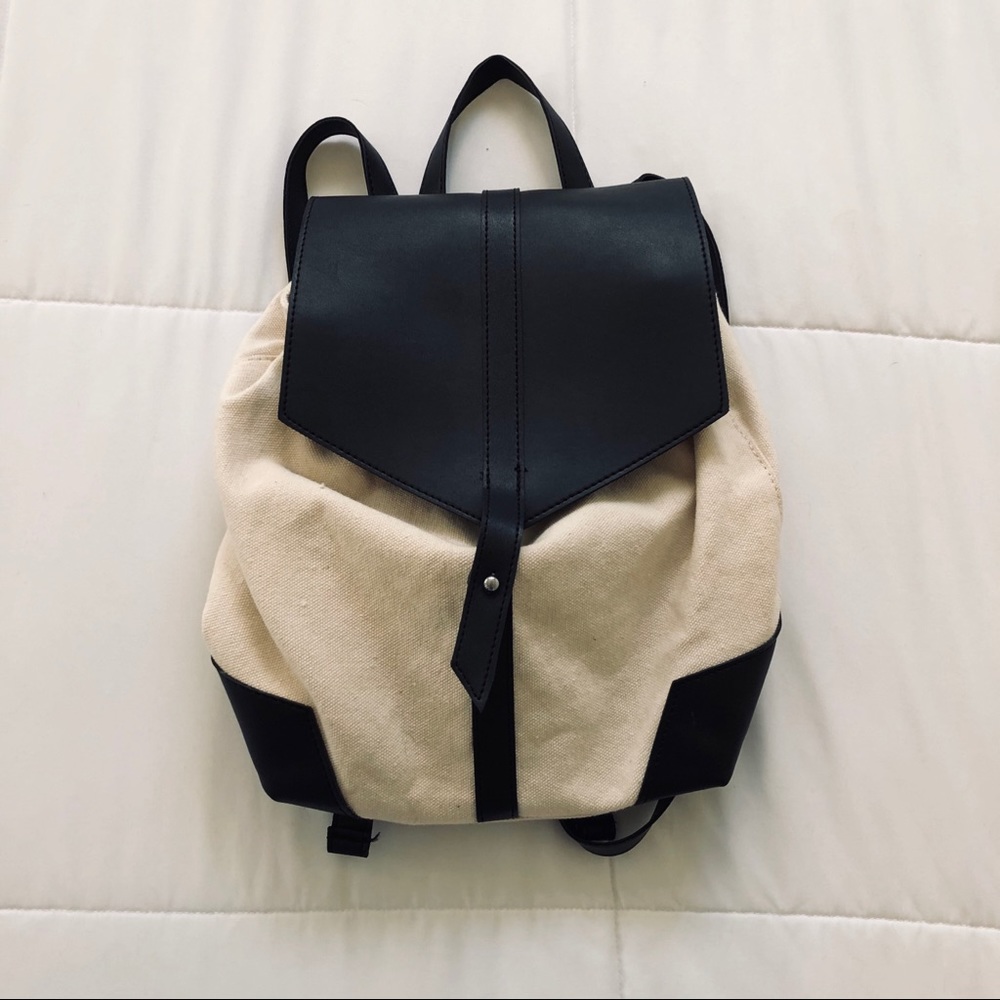 Deux Lux Canvas Leather Backpack